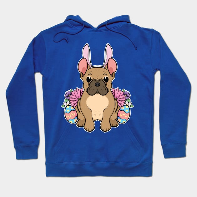 French Bulldog Easter Bunny Hoodie by Starline Hodge